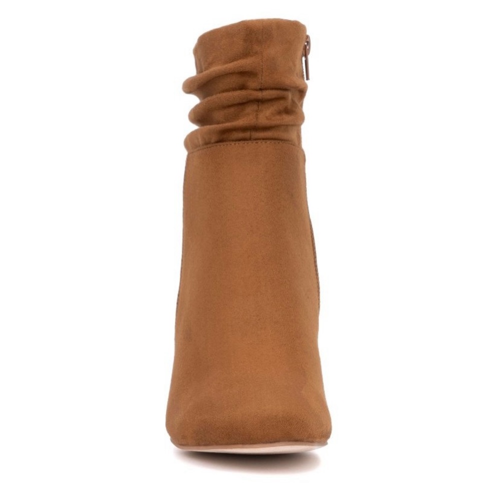 💕👢New York & Co Sandy Bootie - Cognac💕👢 - Picture 4 of 7